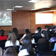 En la conferencia virtual se pudieron enlazar diversas sedes, en la imagen se puede apreciar en la pantalla al P. Gaspar Guevara, L.C. de la sede de M&eacute;xico.
