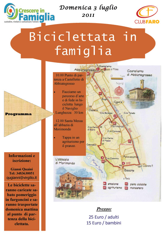 Crescere in Famiglia: biciclettata