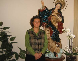 Rosemary Streckfuss en la sede de la asistente del director general, en Roma.