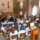 Chicas del apostolado Challenge de Jerusal&eacute;n durante algunas de las actividades del campamento.