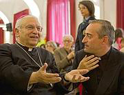 Il vescovo Mons. Farina con P. Cavallé.