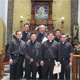 El P. Rafael J&aacute;come, L.C. con los seminaristas que parten hacia el Pontificio Colegio Internacional Maria Mater Ecclesiae.