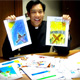 Br.  Peter with some of the drawings