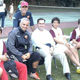 Fernando Rinc&oacute;n (tercero de derecha a izquierda) durante un campamento.