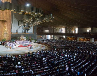 Misa de envío en la Basílica de Guadalupe.