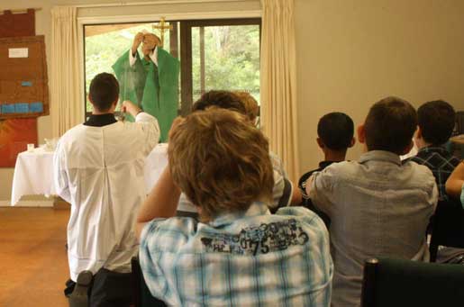 Mass at camp