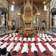 Interno della Basilica di San Giovanni in Laterano, in cui si &egrave; svolta la cerimonia di ordinazione.