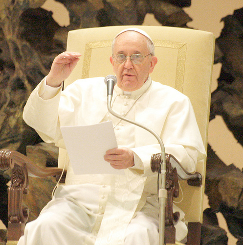 Papa Francesco incontra la stampa internazionale, 16 marzo 2013.