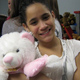 One of the children with her bear