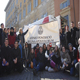 Dipendenti e studenti dell'Ateneo Pontificio Regina Apostolorum all'ultima udienza di Benedetto XVI.