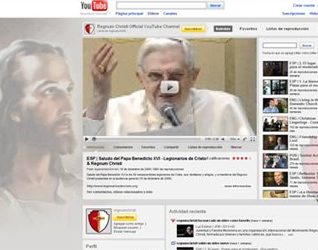 Canales de Youtube donde se pueden seguir los materiales multimedia de los Legionarios de Cristo y del Regnum Christi.
