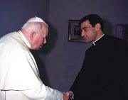 El Santo Padre con el P. Scarafoni