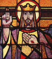 Cristo Rey - Vitral de Efrén Ordoñez