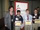 Varun Kumar, second from the left, Gold Medal Champion in the Atlanta Archdiocese spelling bee, is pictured with the other winners and Ceci McAuliffe representing the Archdiocese.
