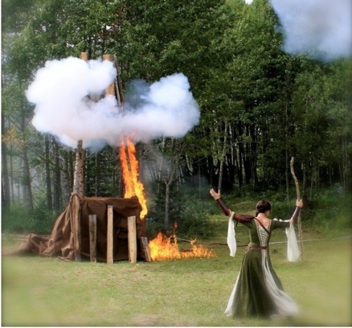 Live action role play at Camp Captivenia