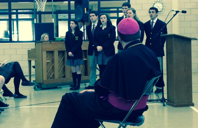 Bishop and EC singers