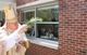 Bishop Louis Gelineau blesses the new MEC Library