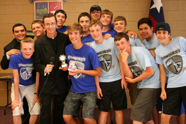 Br. Lucio Boccacci LC and Conquest boys