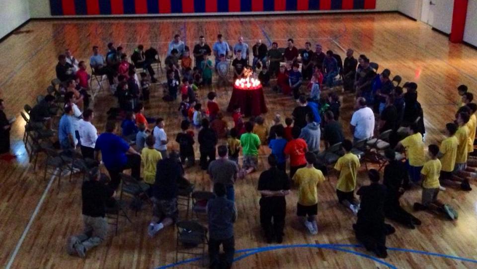 Adoration at Camp Argyle.