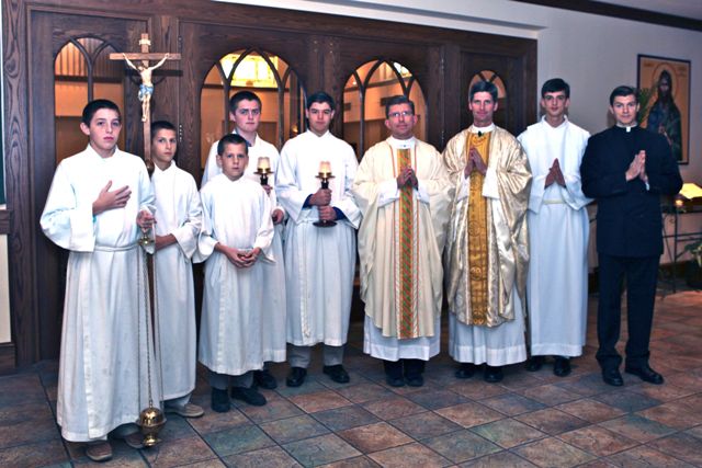 Preparing for Mass in Cicinnati