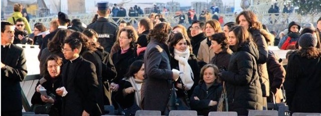 Consecrated women at papal audience