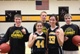 Seniors Patrick Nalepa, Donald Allen, Sam Bellestri (back row) and Julianna Mastromatteo and Mary Smith (front row)