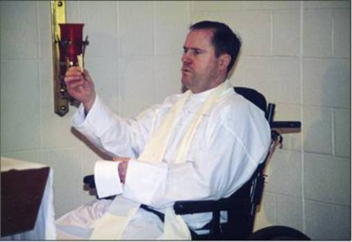 Fr. Gormley saying Mass