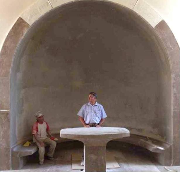 In the chapel dedicated to the resurrection of Jairus daughter