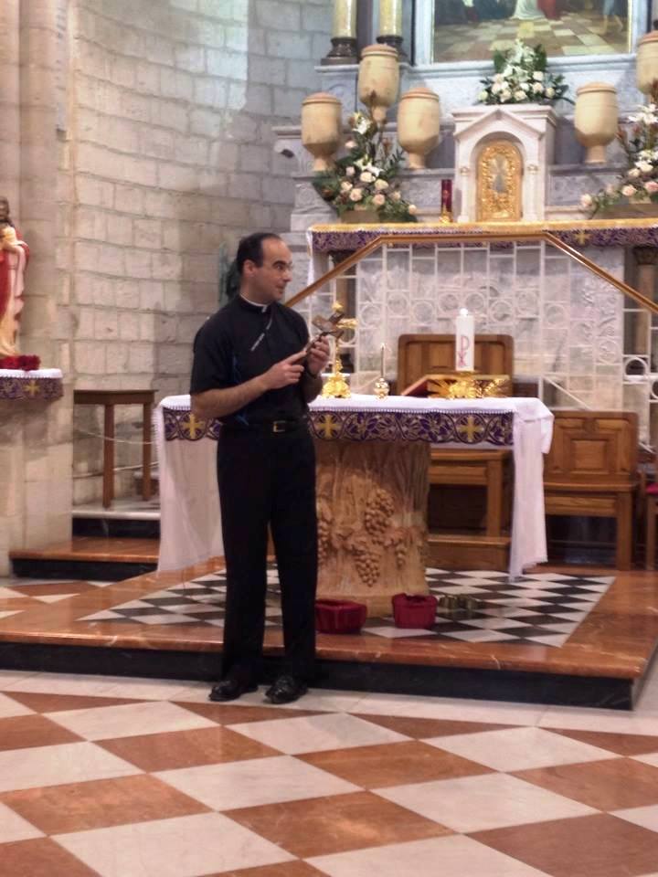 Fr. Santiago Perez in the Church in Cana.