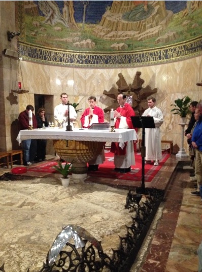 Mass at Gethsemane.