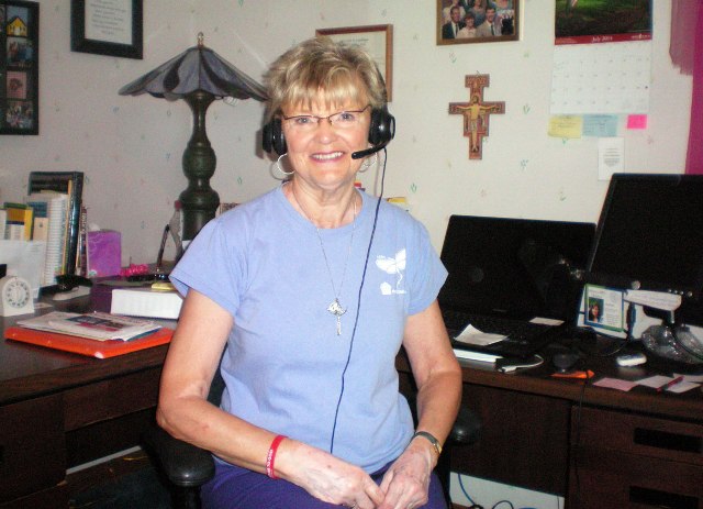 Kay Dodds doing Radio Spot