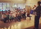 RC missionary Jona Hoffmaister talks to young men in the Man Up program.