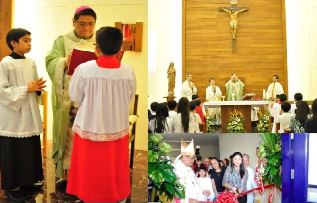 Blessing the new building