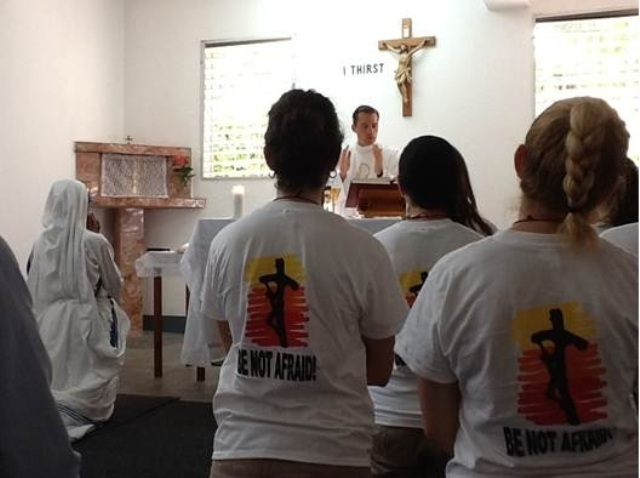 Celebrating Mass