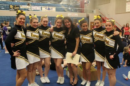 Nancy Burgess and her 2012 seniors
