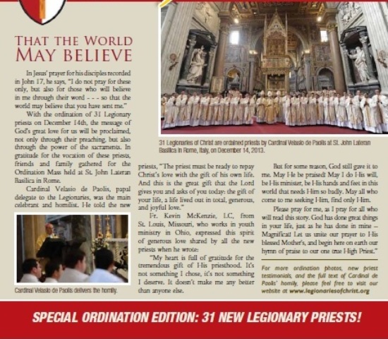 JOY feature article on 2013 ordinations