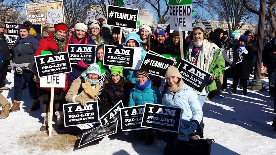 Immaculate Conception Program Students at March for Life.