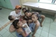 Pinecrest student Paloma Carroll with her new friends 
