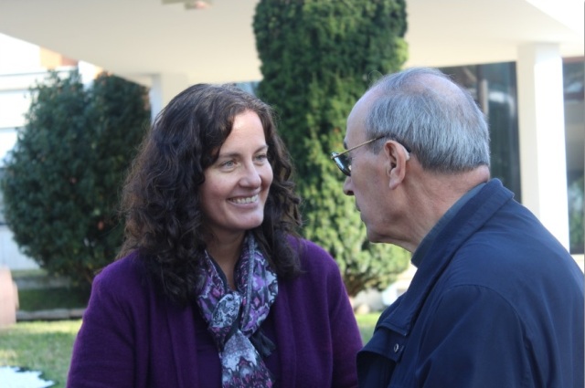 Denise Funke with Cardinal De Paolis