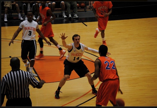 Nick playing basketball