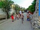 Fr. Michael Mitchell LC plays soccer with Haitian orphans