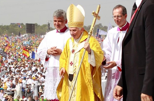 Pope Benedict at Sunday Mass in Madrid