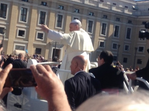 Seeing Pope Francis up close