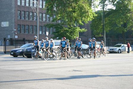 Biking for Babies cyclists