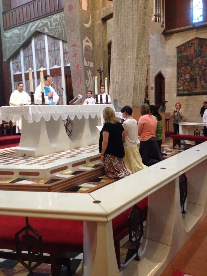 Consecrated renew vows in Holy Land