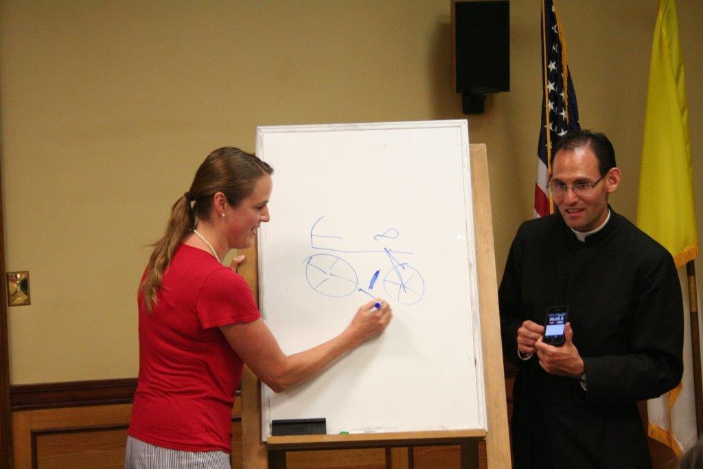 Playing Pictionary at SHAS