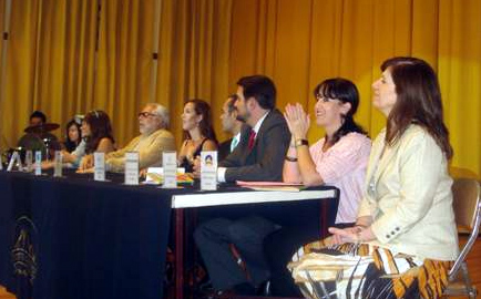 El presídium durante el día de la presentación del libro.