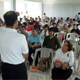 Alejandro Pinelo, miembro consagrado del Regnum Christi y coordinador general de las oficinas de la Prelatura de Canc&uacute;n-Chetumal, dirige una pl&aacute;tica durante el encuentro.