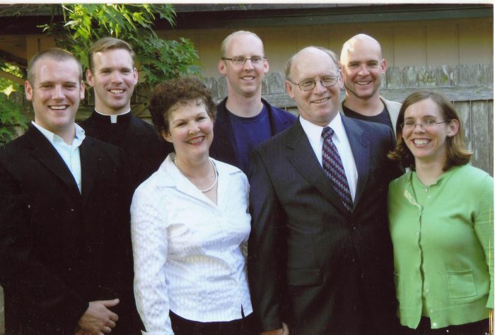 Fr. William with his family in Jacksonville, in May, 2007.