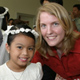 First communicant with Christa Huddart.